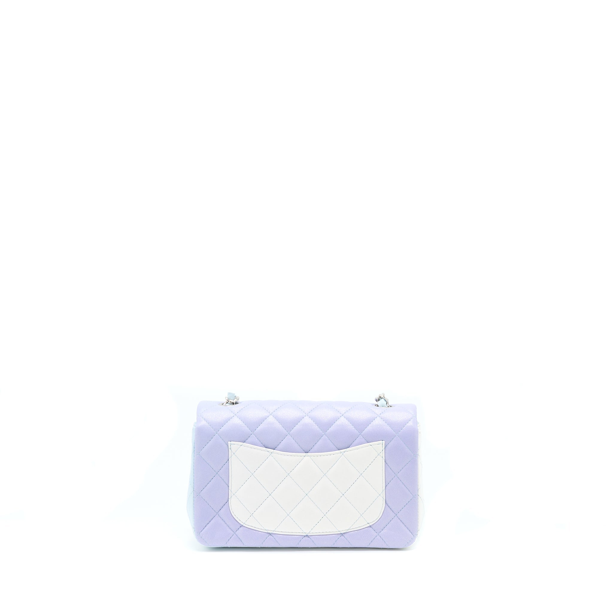 Chanel 21K Mini Rectangular Flap Bag Lambskin Multicolour Ombré Iridescent