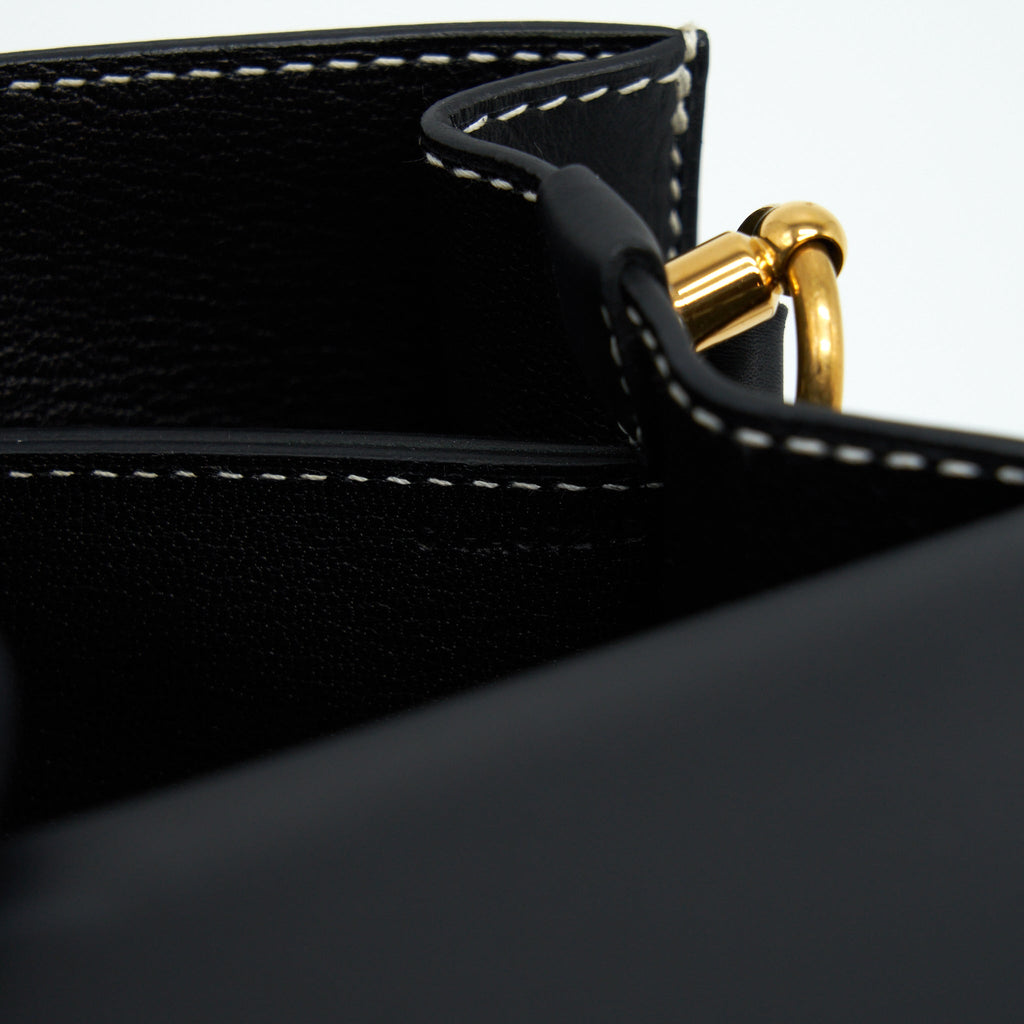 Chanel Chevron Mini Rectangular Flap Bag Caviar Black