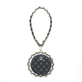 Chanel Round Clutch With Chain Lambskin Black L
