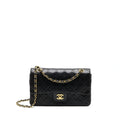 Chanel Vintage Classic Double Flap Bag Lambskin Black
