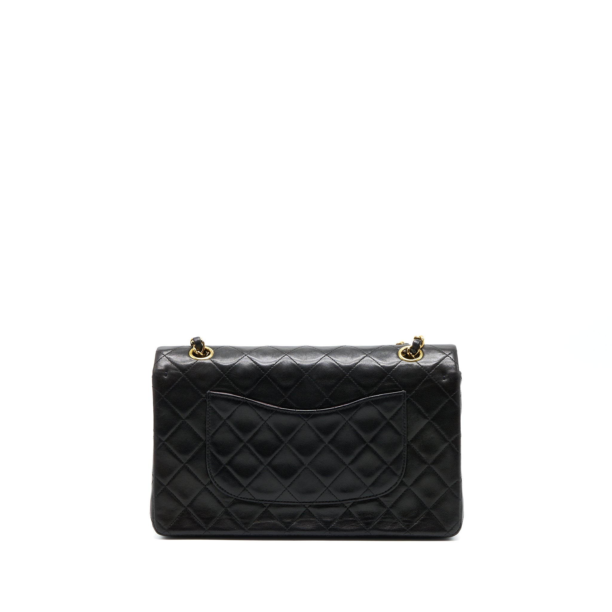 Chanel Vintage Classic Double Flap Bag Lambskin Black