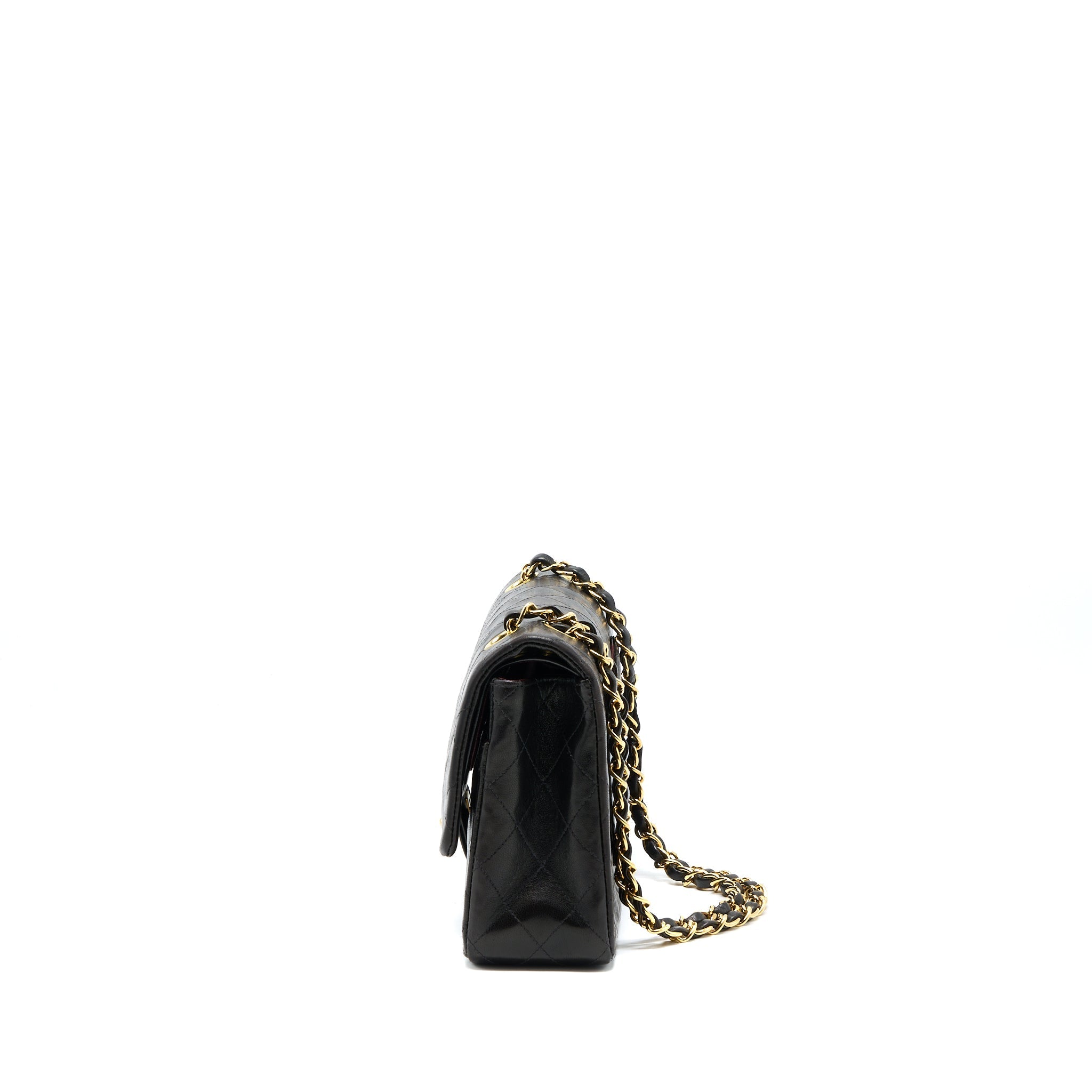 Chanel Vintage Classic Double Flap Bag Lambskin Black