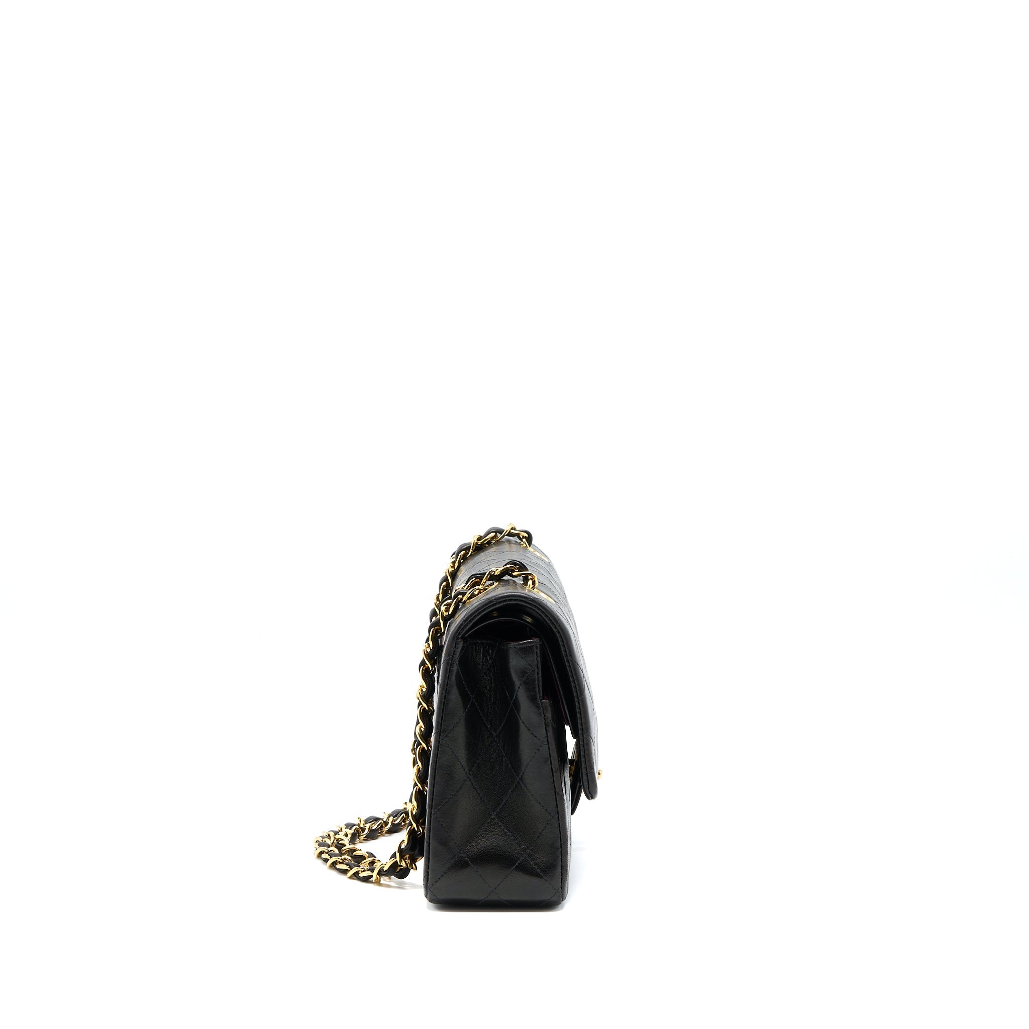 Chanel Vintage Classic Double Flap Bag Lambskin Black