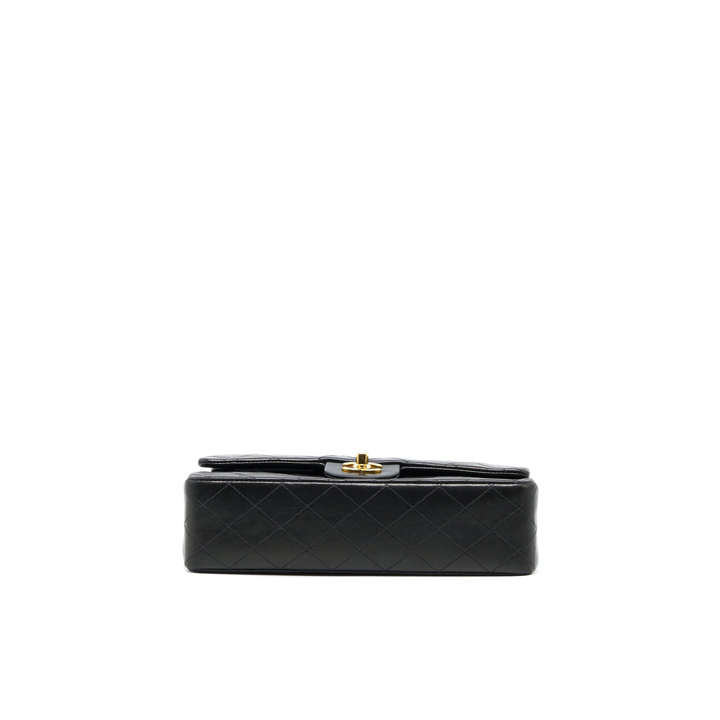 Chanel Vintage Classic Double Flap Bag Lambskin Black