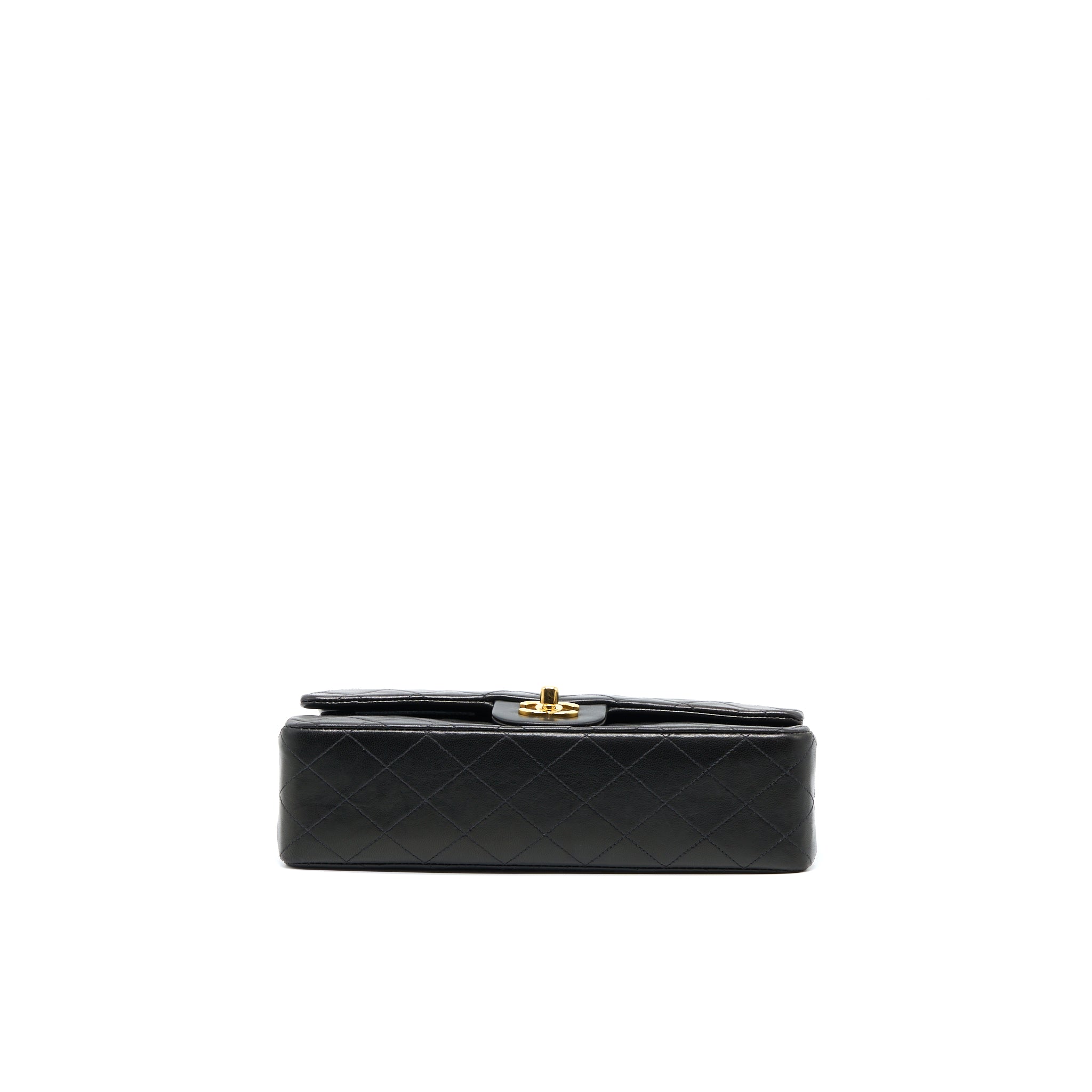 Chanel Vintage Classic Double Flap Bag Lambskin Black