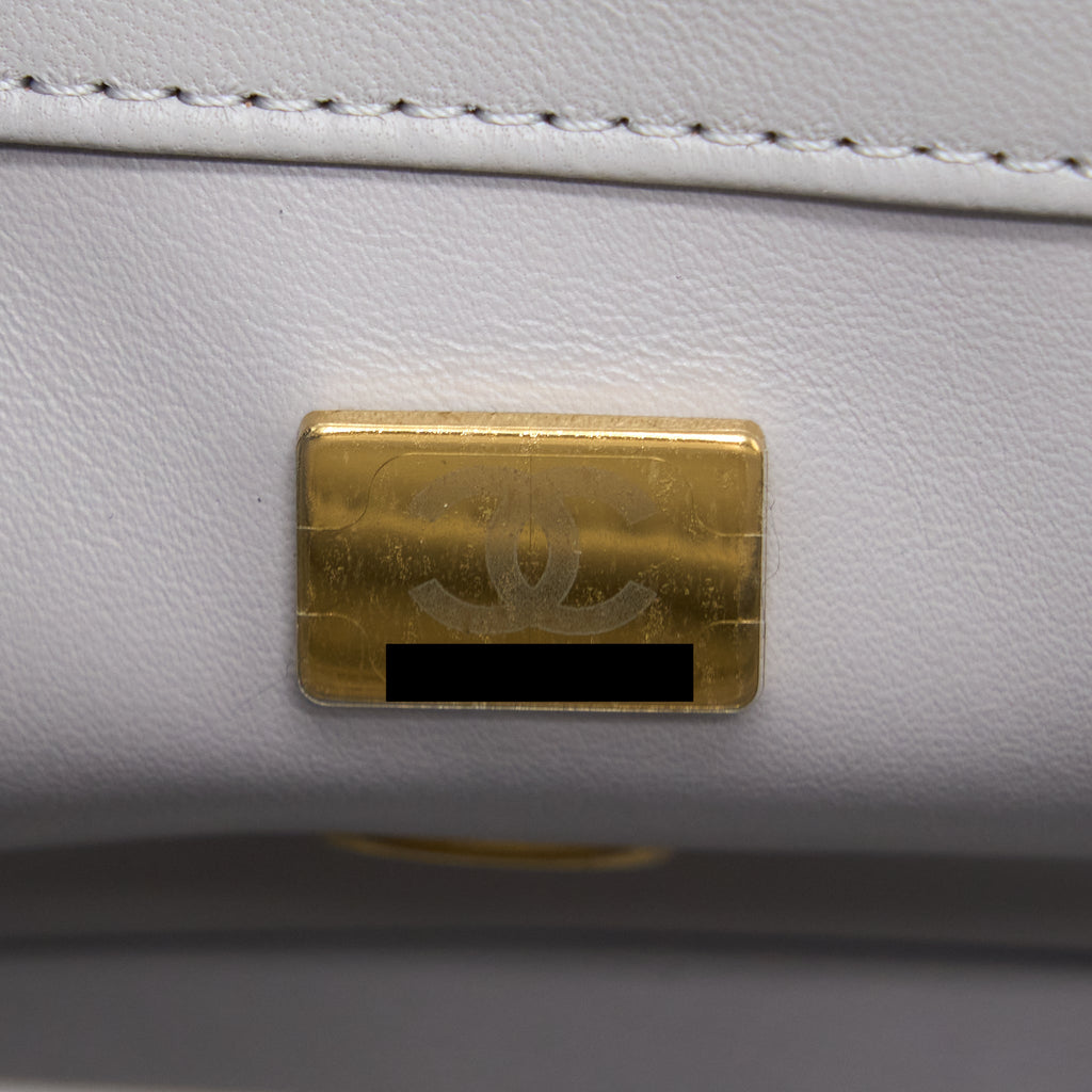 Chanel Pearl Crush Mini Rectangular Lambskin Grey Brushed (Microchip)