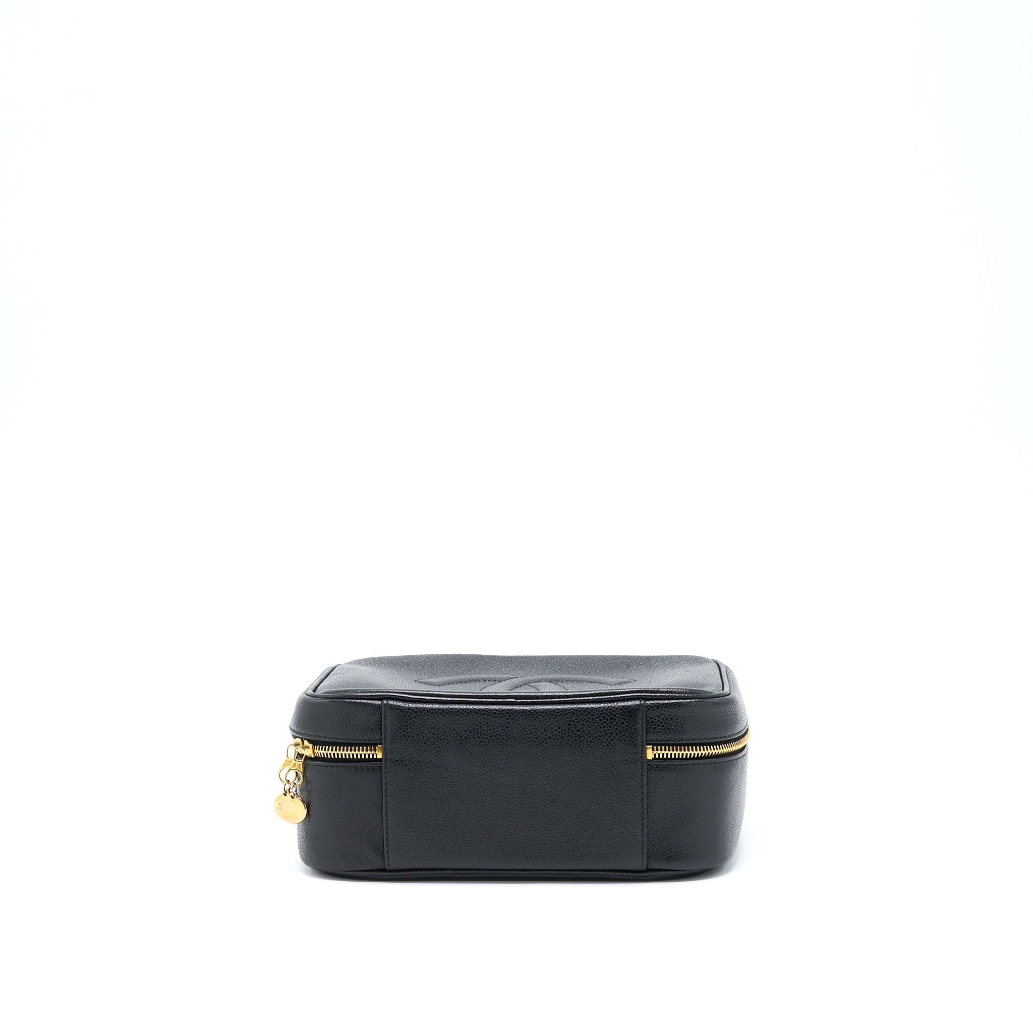 Chanel Vintage CC Logo Vanity Caviar Black