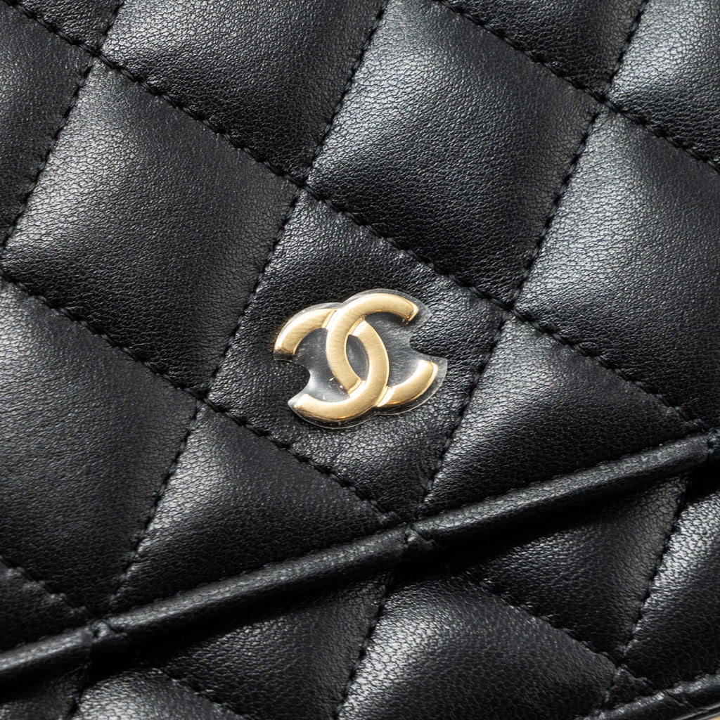 Chanel Classic Wallet On Chain Lambskin Black