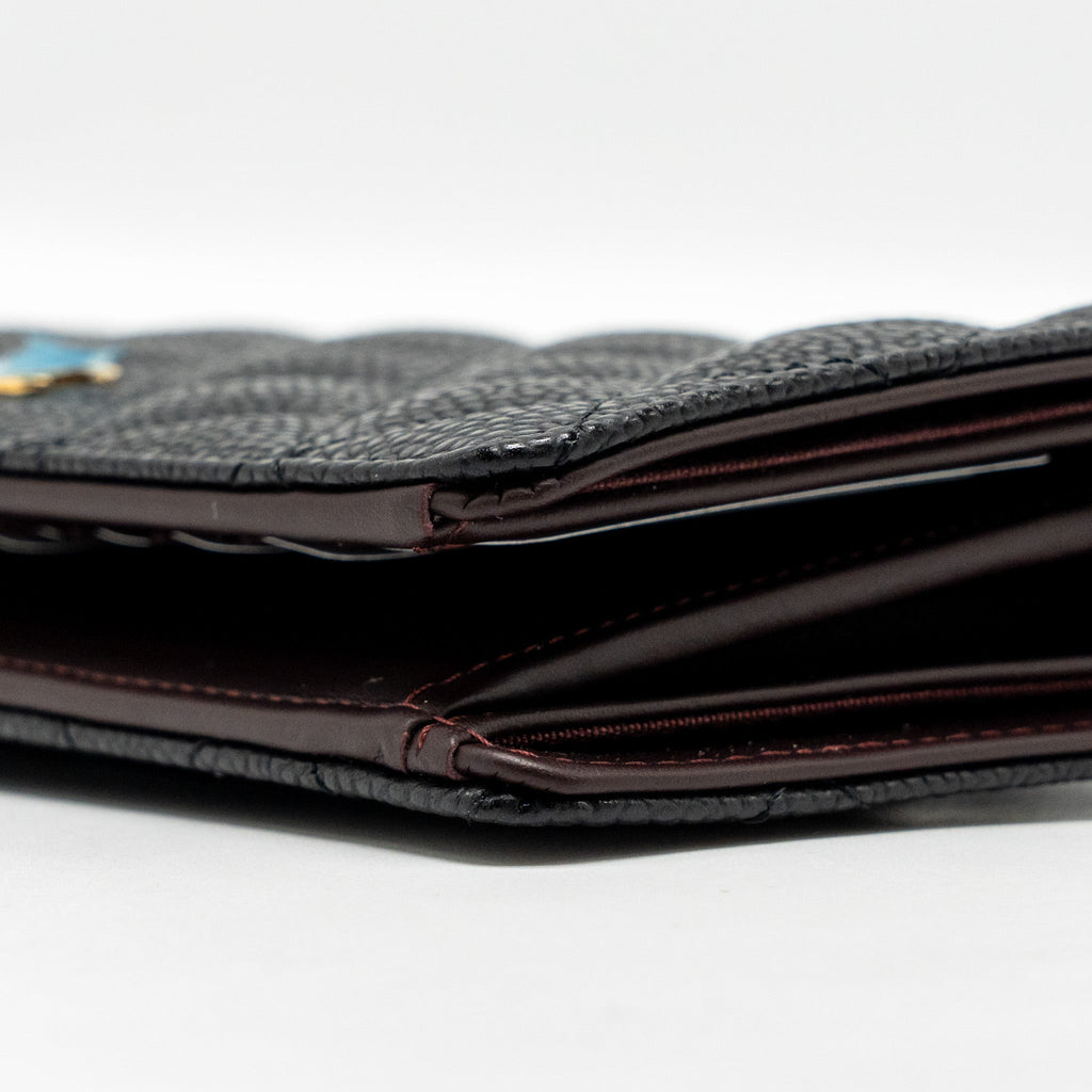 Chanel Classic CC Long Wallet Caviar Black