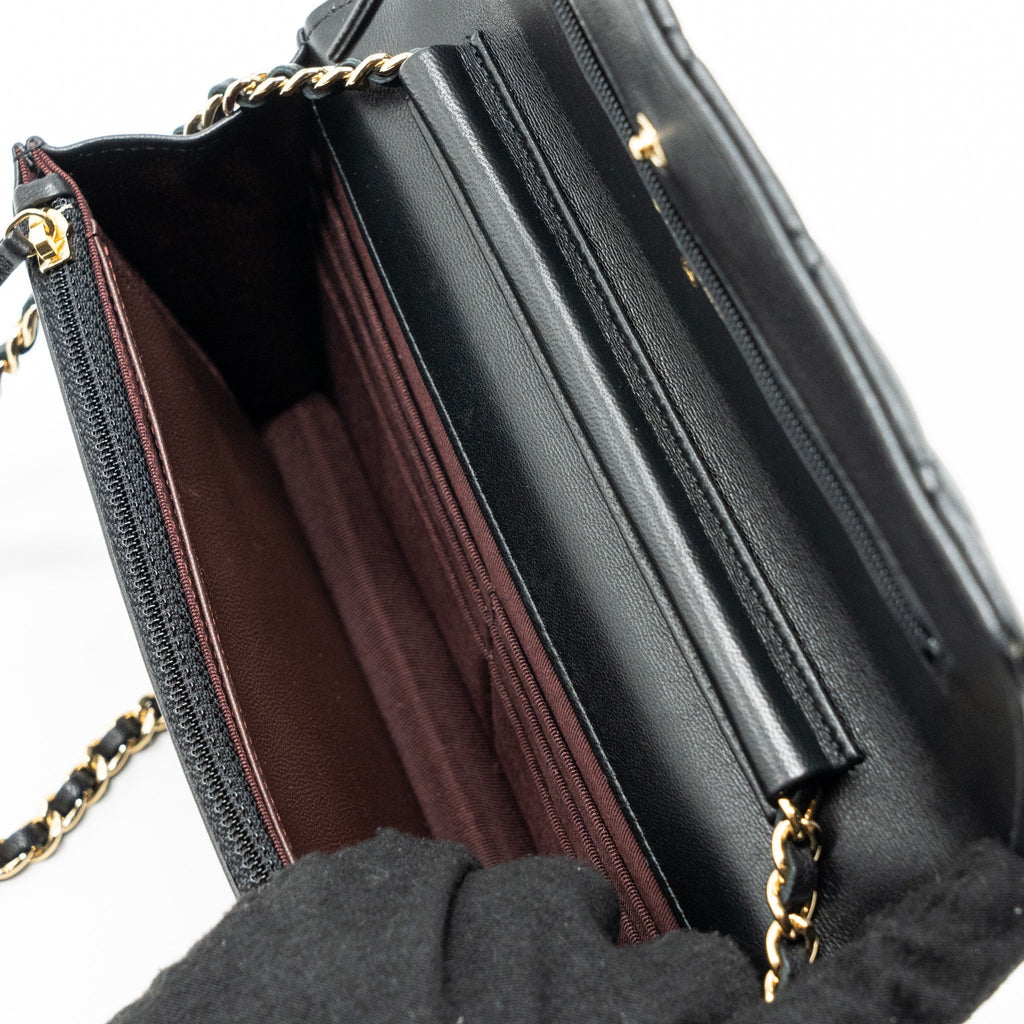 Chanel Classic Wallet On Chain Lambskin Black