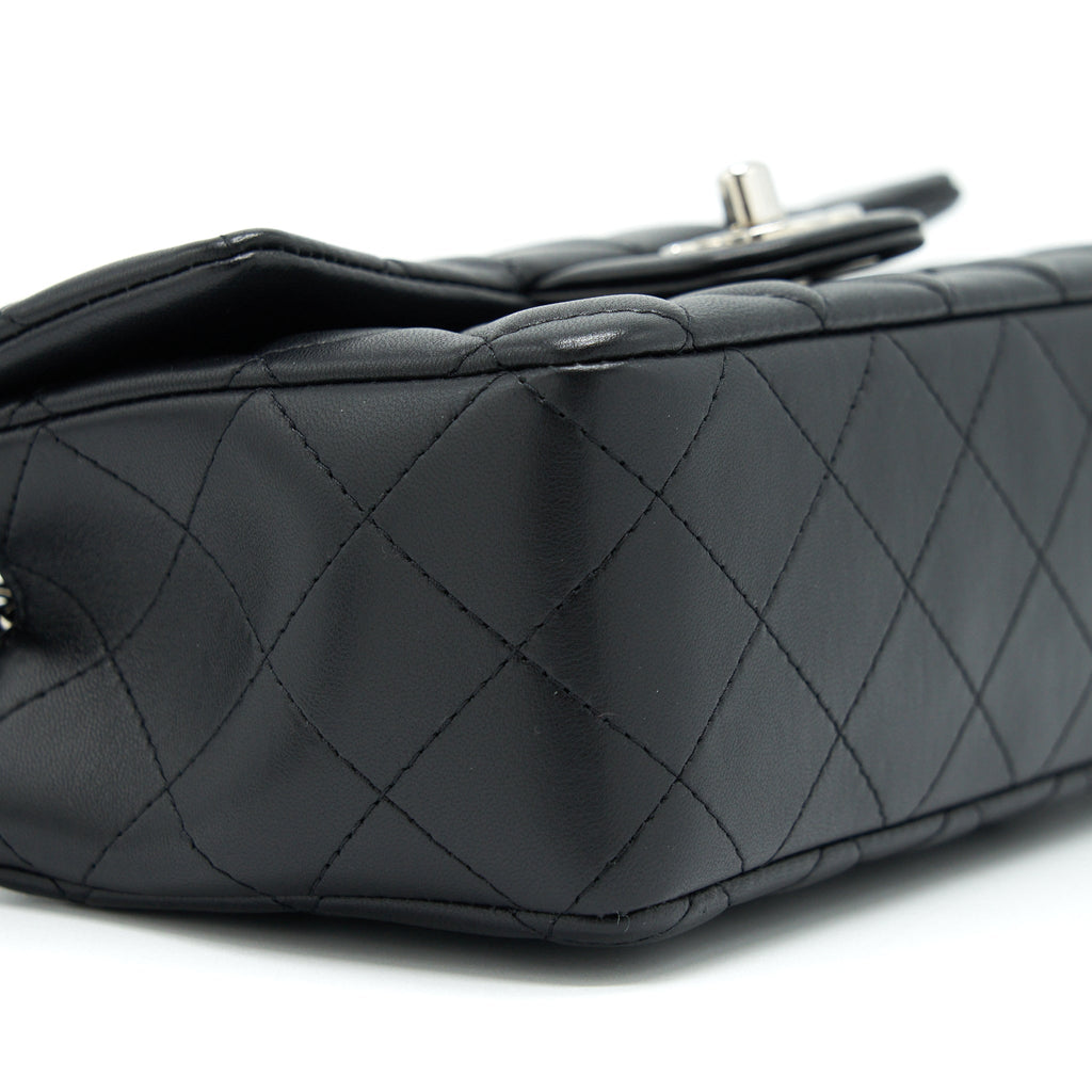 Chanel Mini Rectangular Lambskin Black