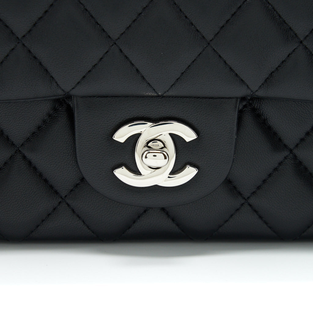 Chanel Mini Rectangular Lambskin Black