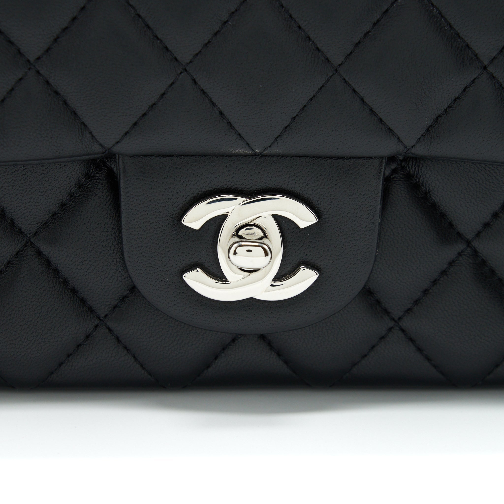 Chanel Mini Rectangular Lambskin Black