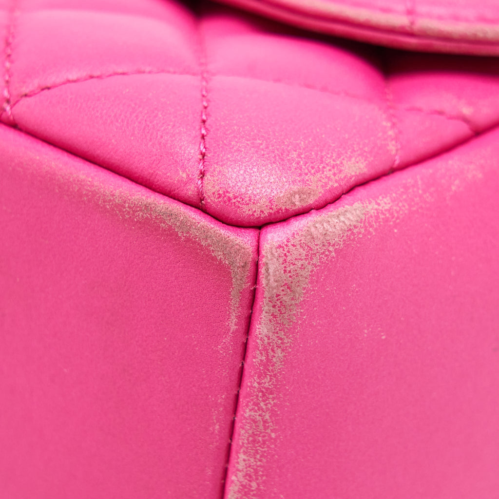 Chanel Quilted Flap Bag Lambskin Pink