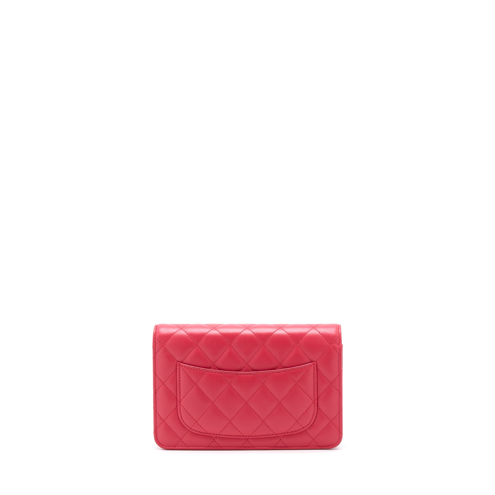 Chanel Classic Wallet On Chain Lambskin Red