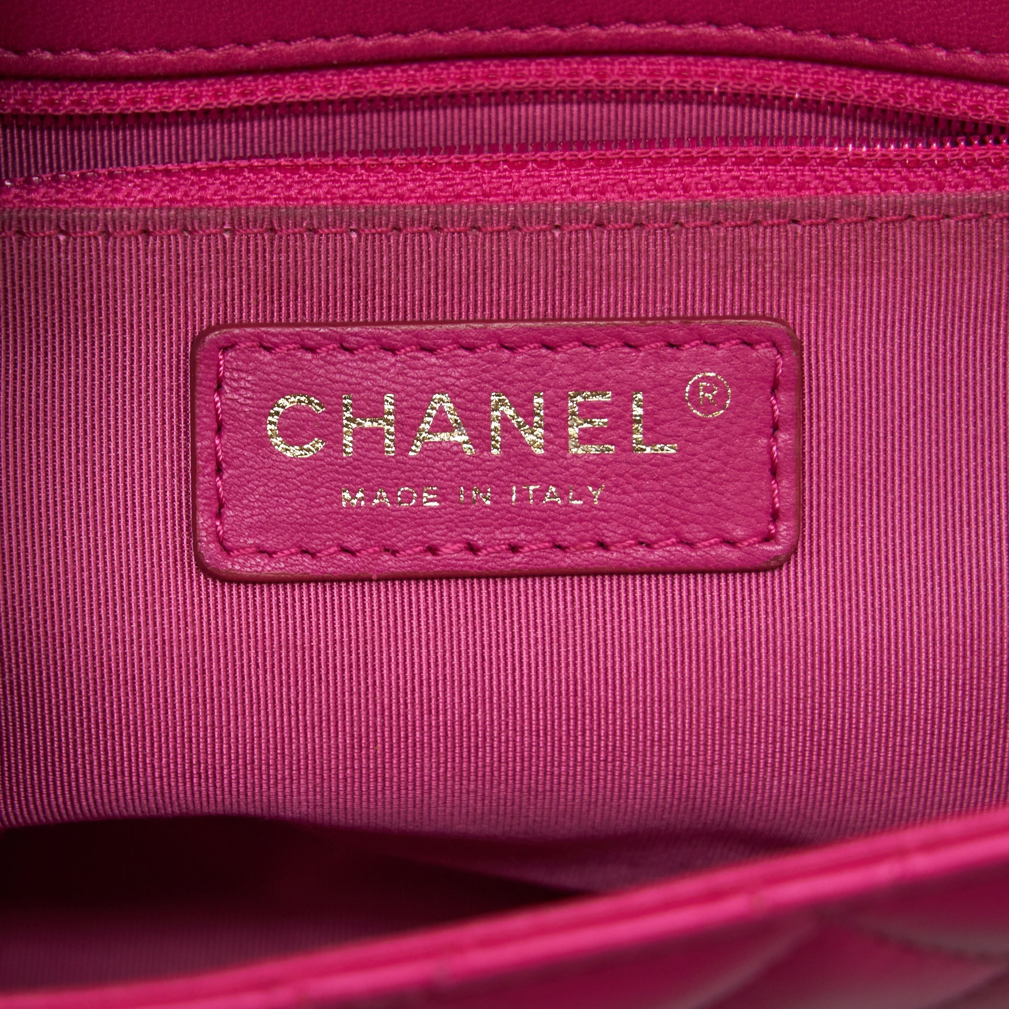 Chanel Quilted Flap Bag Lambskin Pink