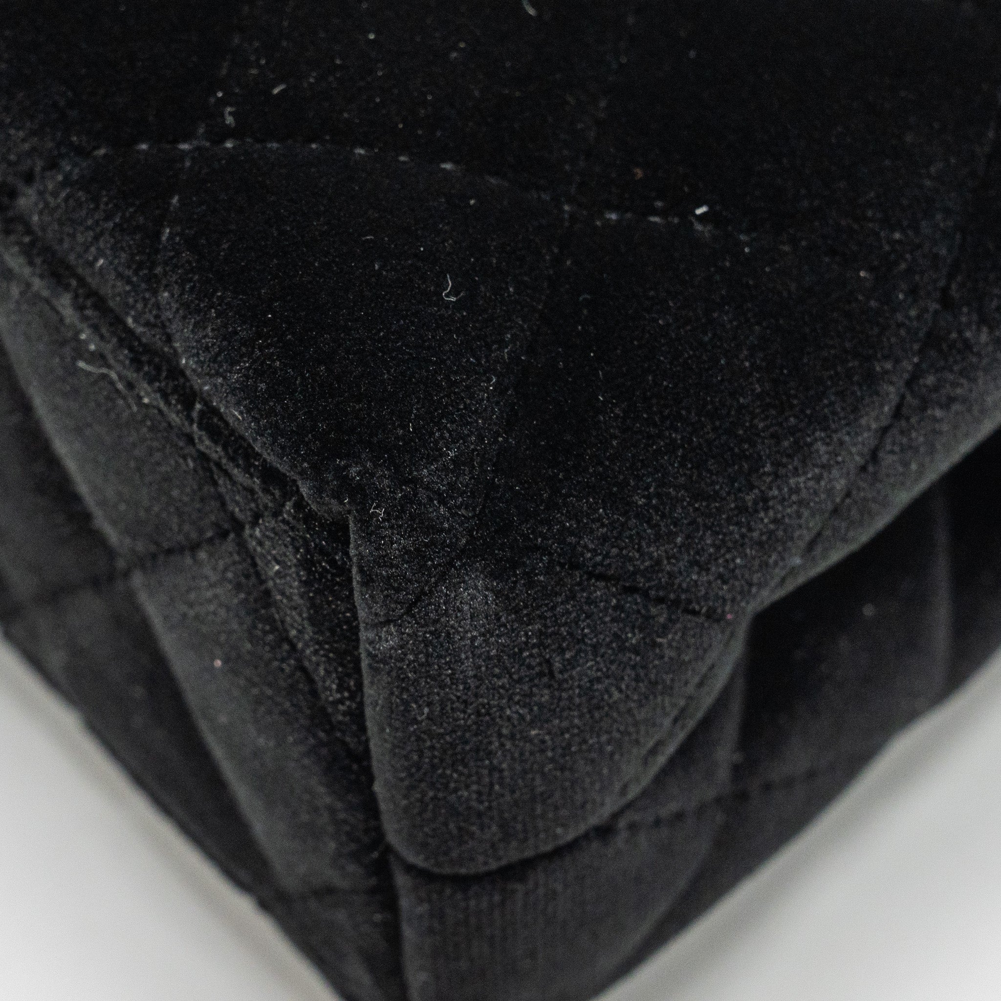 Chanel 24a Mini Shopping Tote/Mini Kelly Velvet Black  (microchip)
