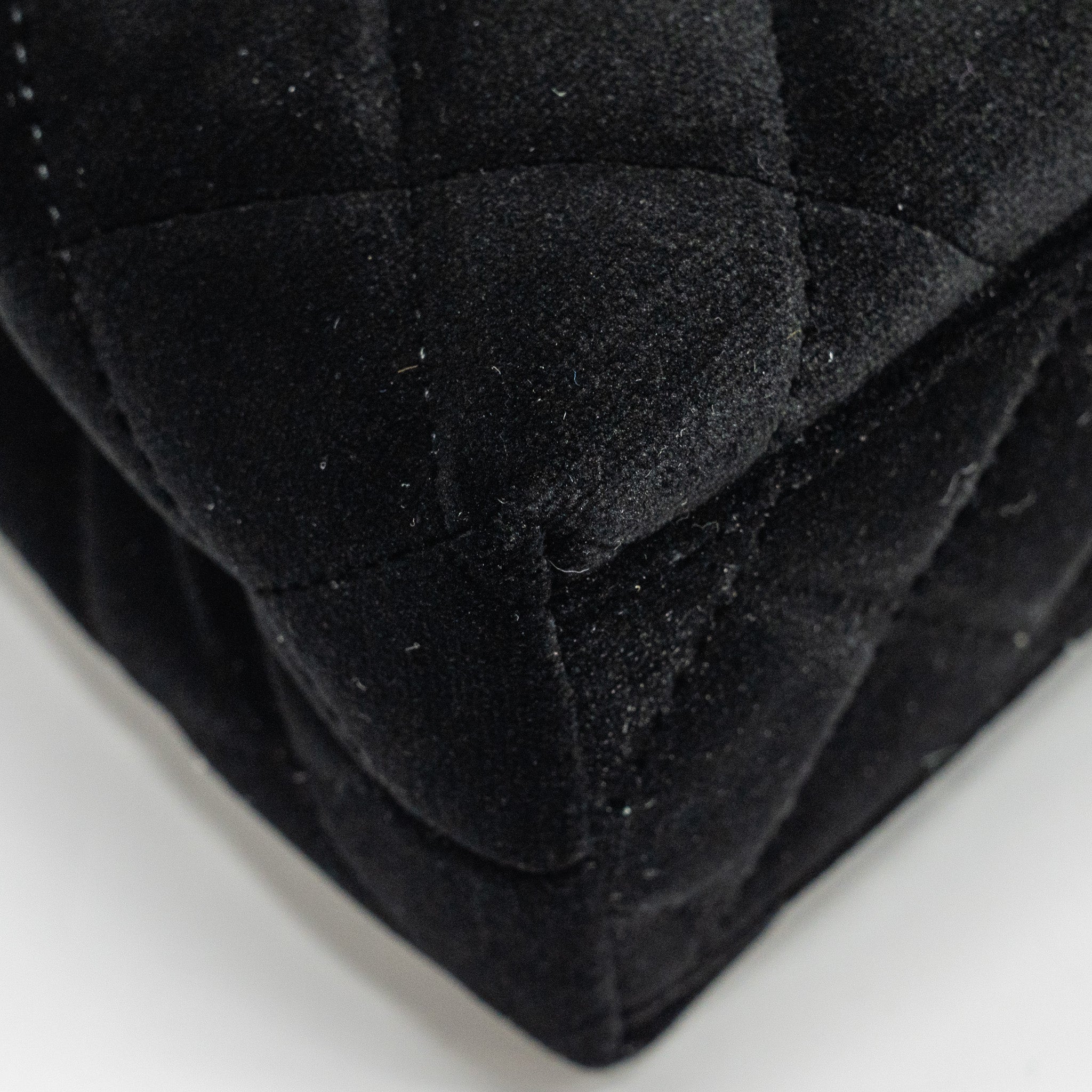 Chanel 24a Mini Shopping Tote/Mini Kelly Velvet Black  (microchip)