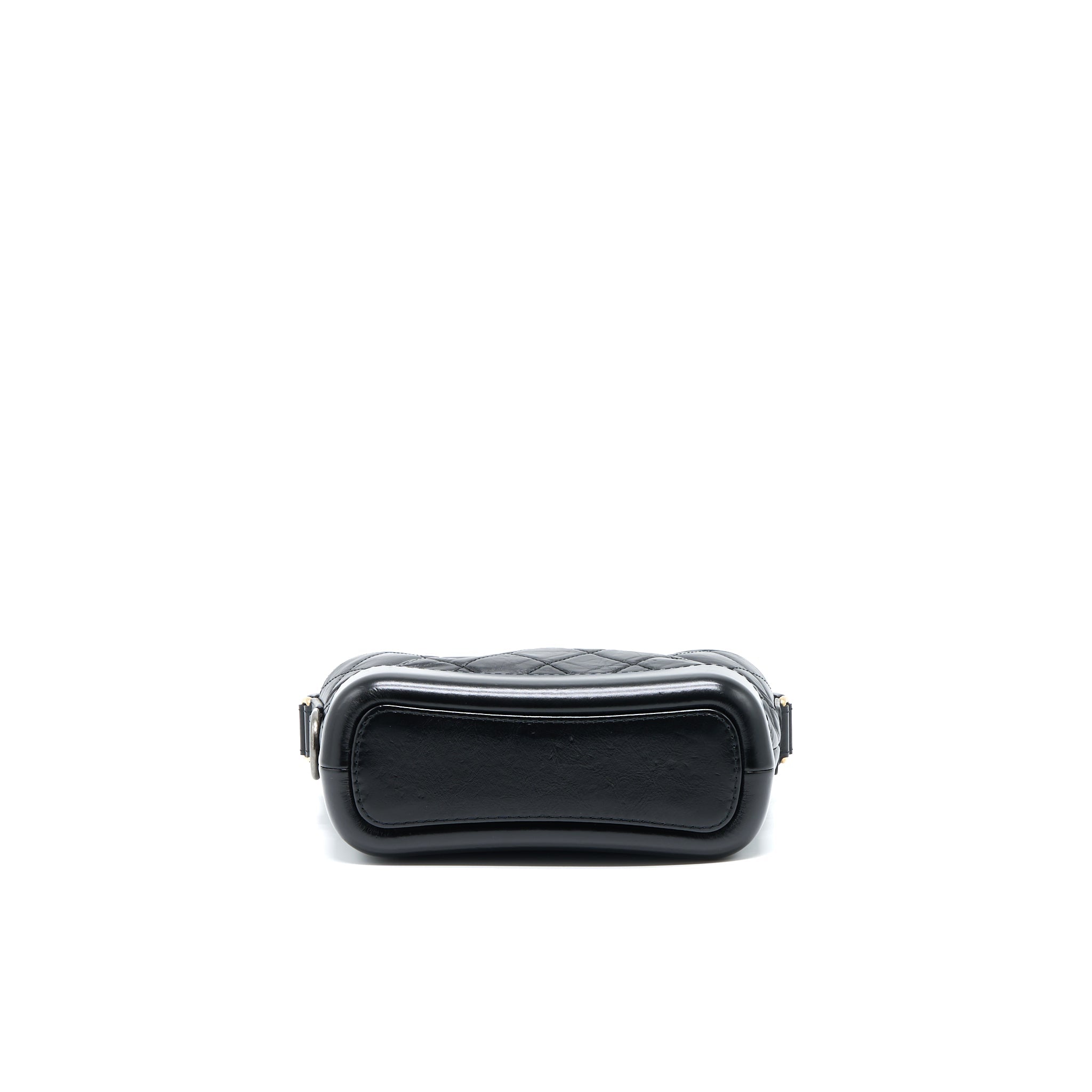 Chanel Small Gabrielle Hobo Bag Calfskin Black Multicolour Hardware