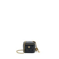 Chanel 22S Pearl Crush Mini Vanity With Chain Lambskin Black