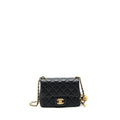 Chanel Mini Square Pearl Crush Lambskin Black