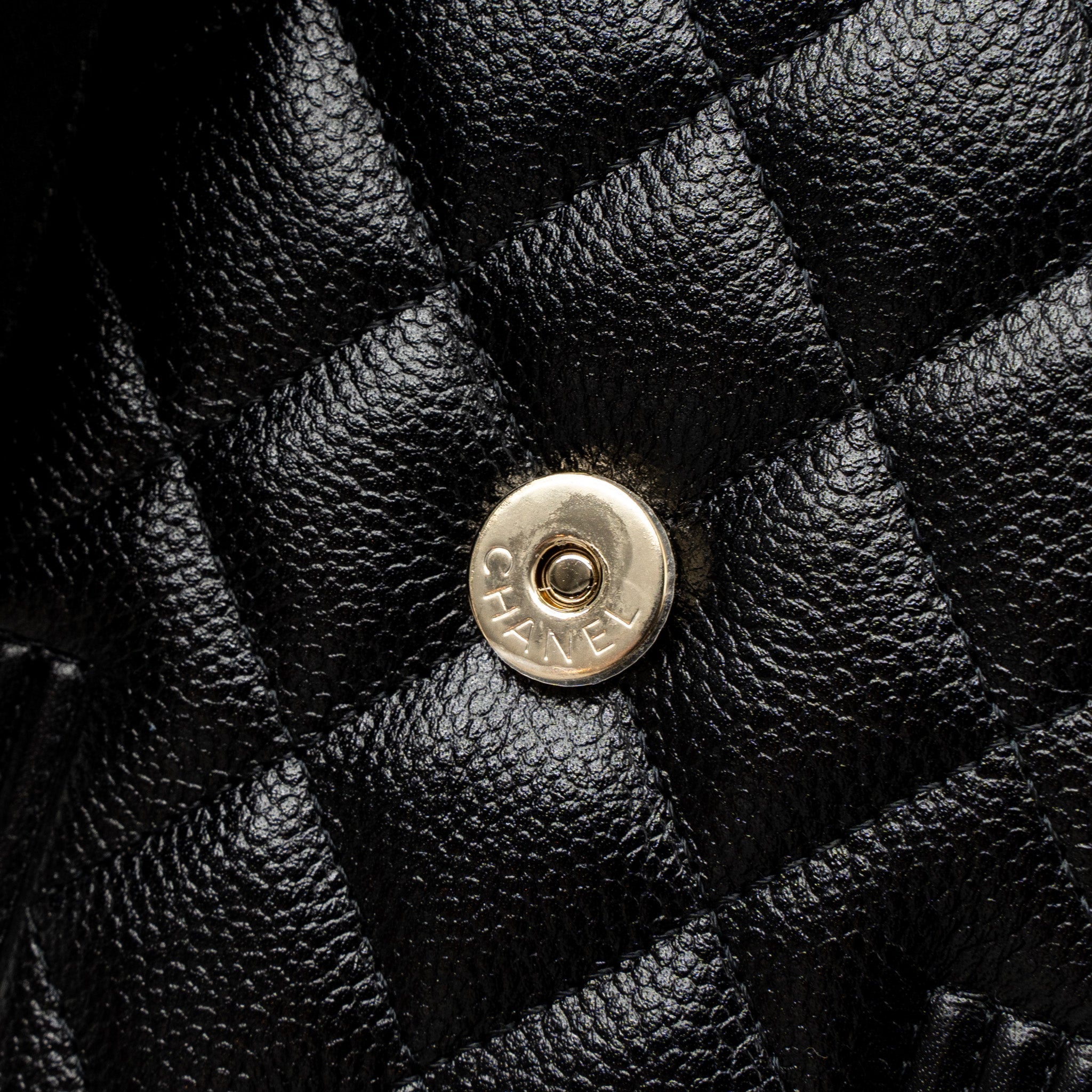 Chanel Vertical Phone Pouch Caviar Black L