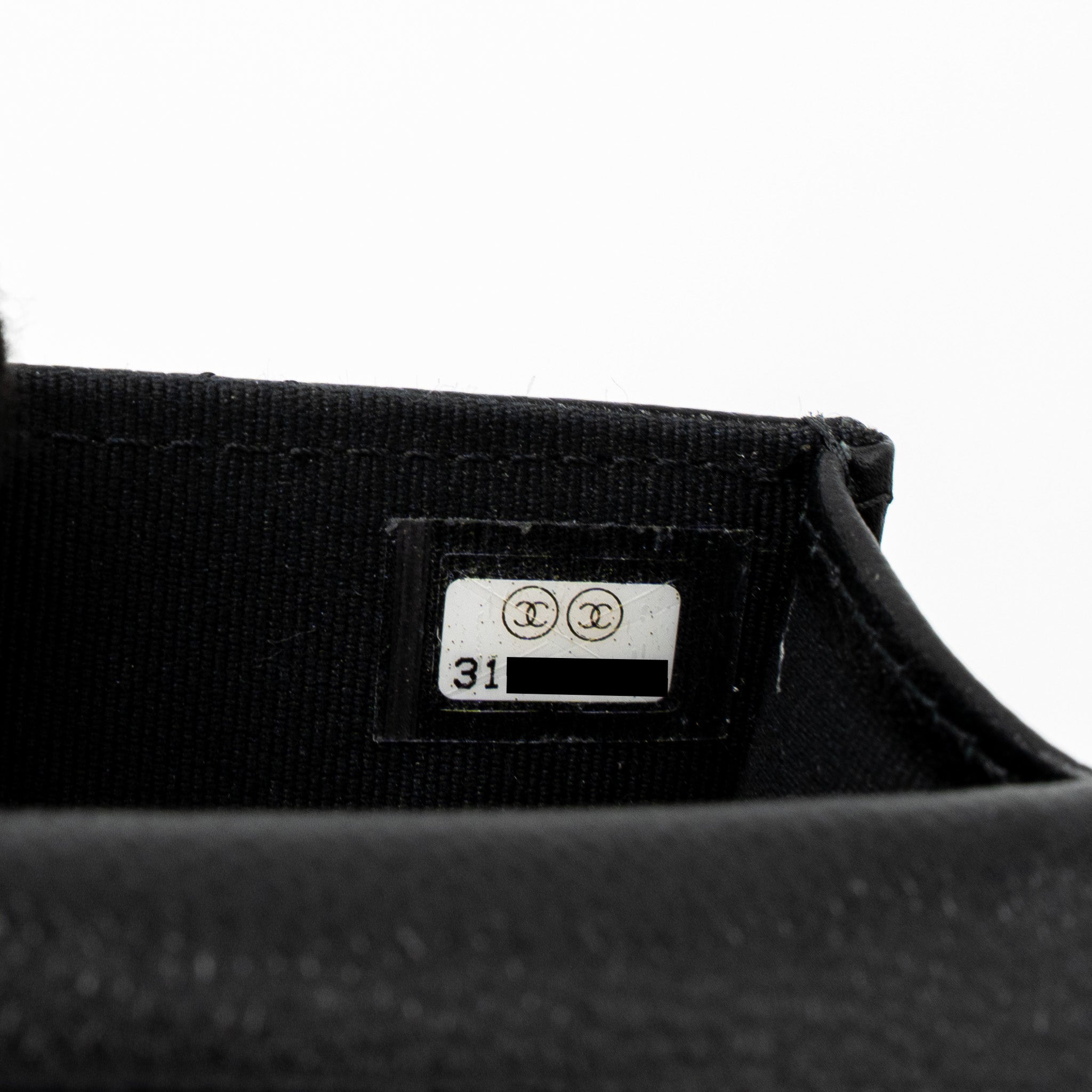 Chanel Vertical Phone Pouch Caviar Black L