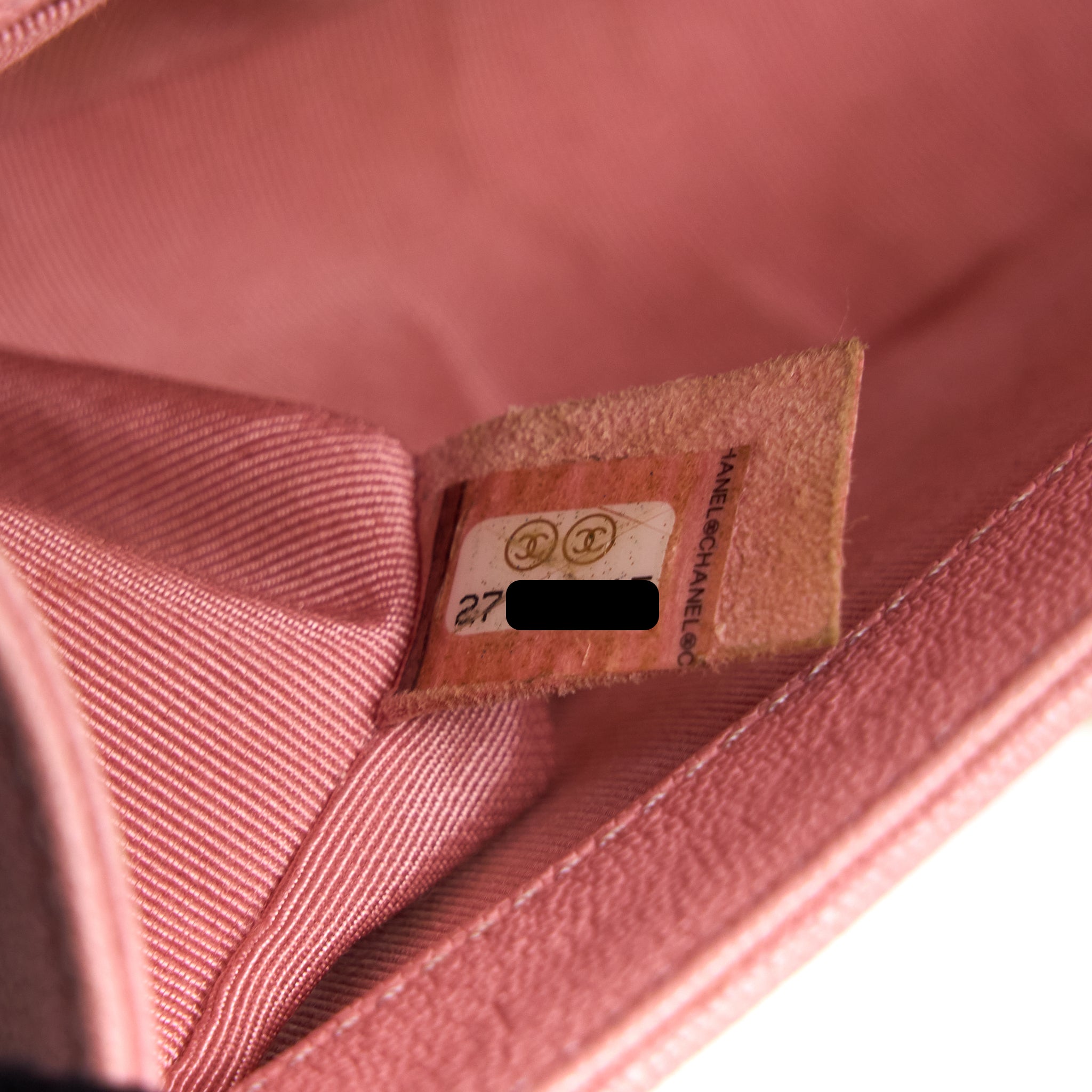 Chanel Small Boy Bag Caviar Pink L