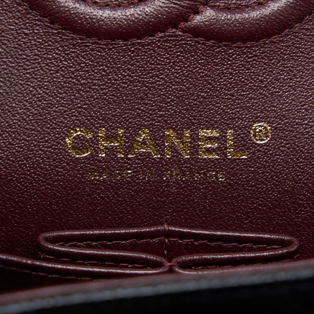 Chanel Small Classic Flap Bag Caviar Black  (Microchip)