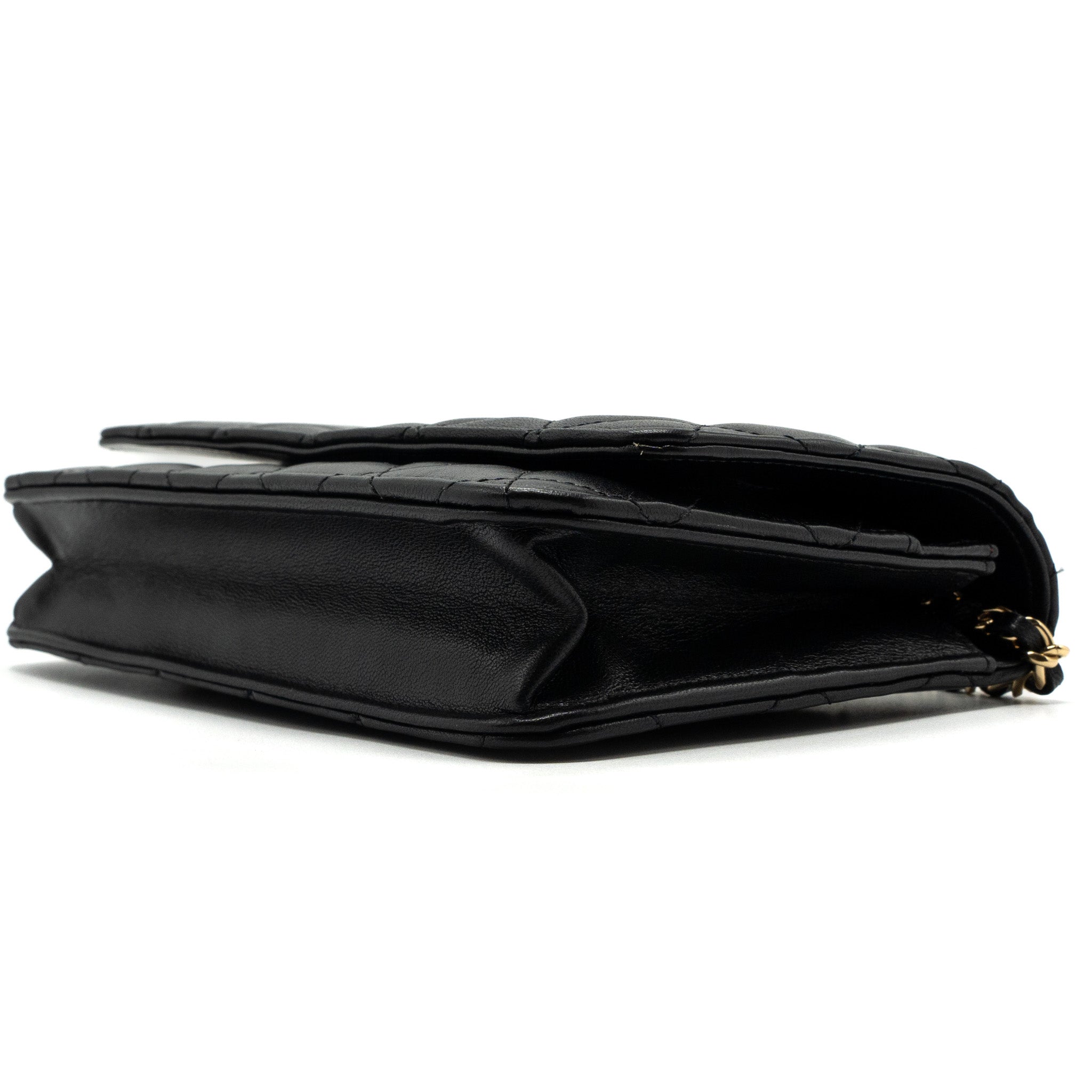 Chanel Classic Wallet On Chain Lambskin Black