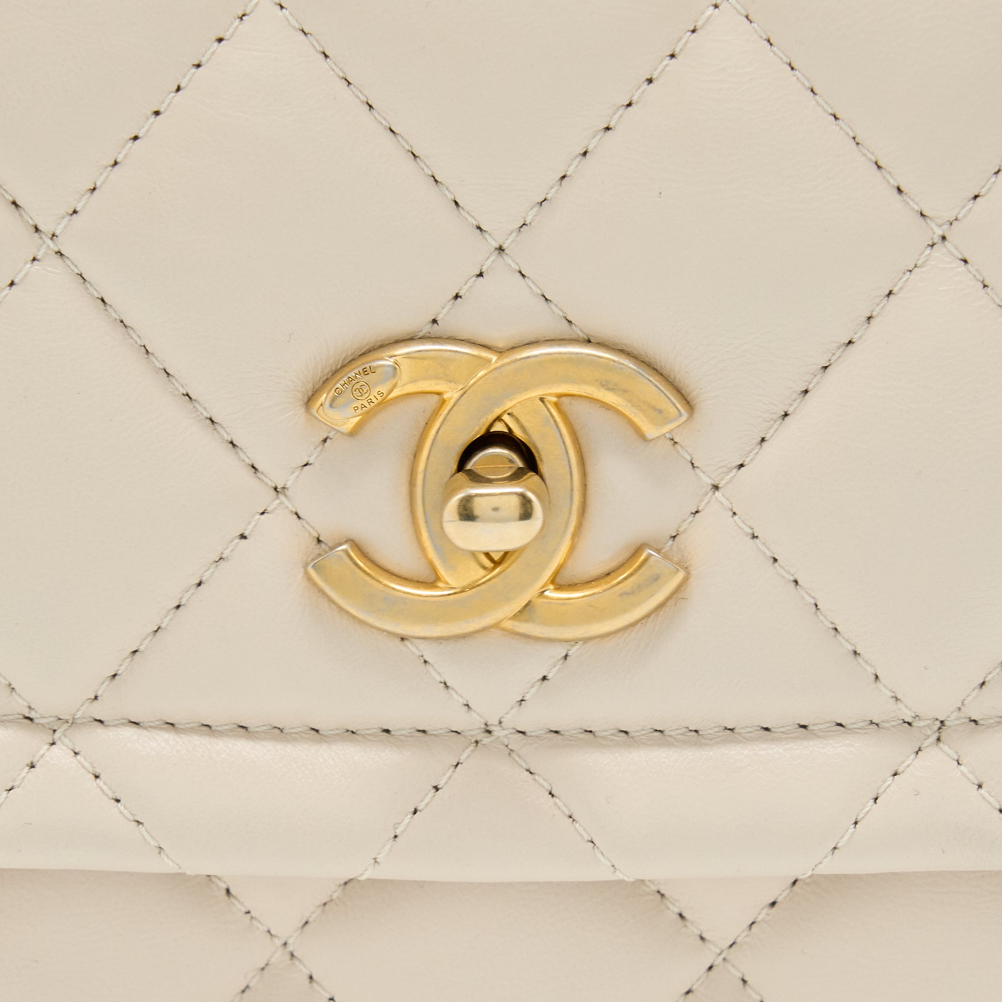 Chanel Seasonal Flap Bag Beige L