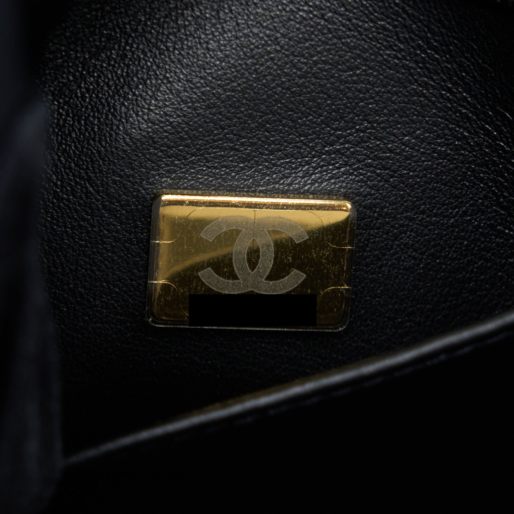 Chanel 22K Coco First Flap Bag Grained Calfskin Black  (Microchip)
