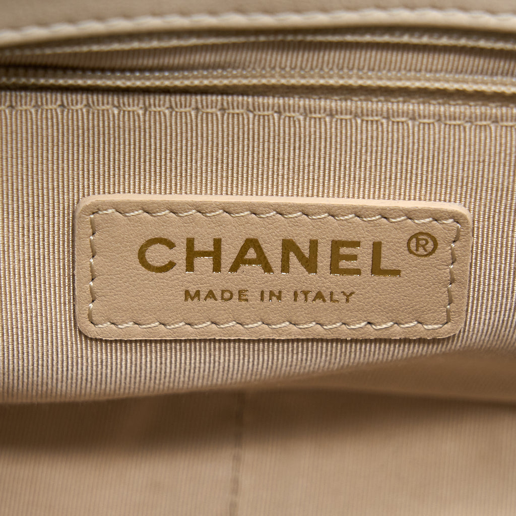 Chanel Seasonal Flap Bag Beige L
