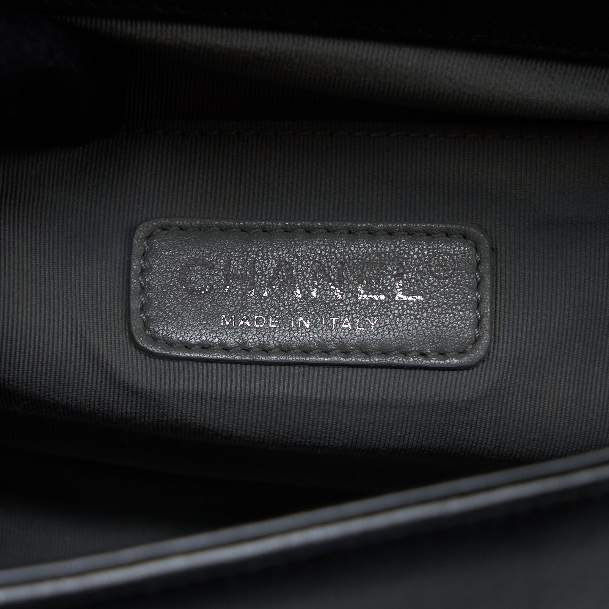 Chanel Medium Boy Bag Lambskin Black Ruthenium