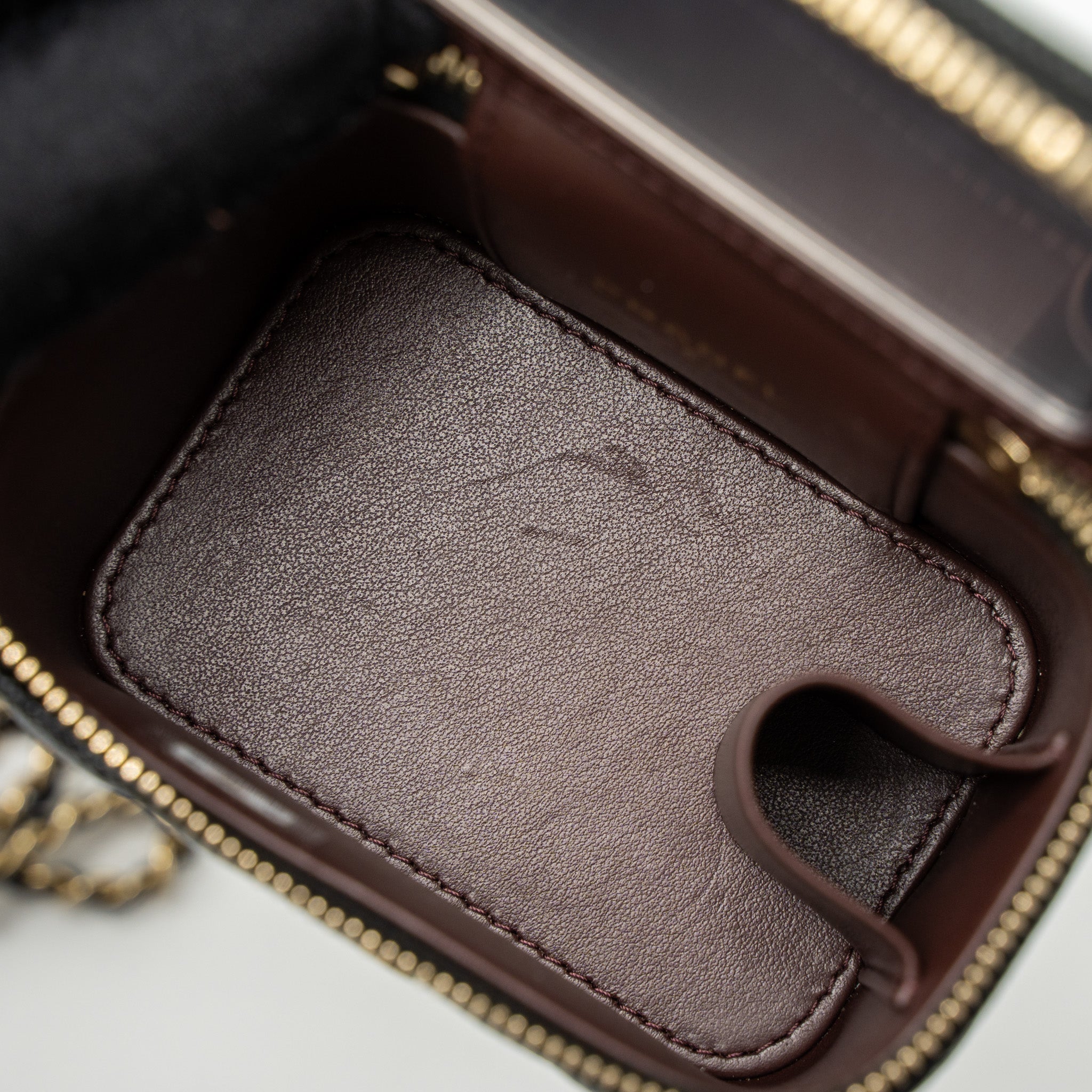 Chanel Mini Vanity with Chain Caviar Black L (Microchip)