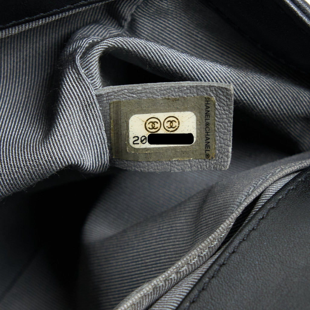 Chanel Medium Boy Bag Lambskin Black Ruthenium