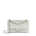 Chanel Reissue 2.55 226 Double Flap Bag Lambskin Silver