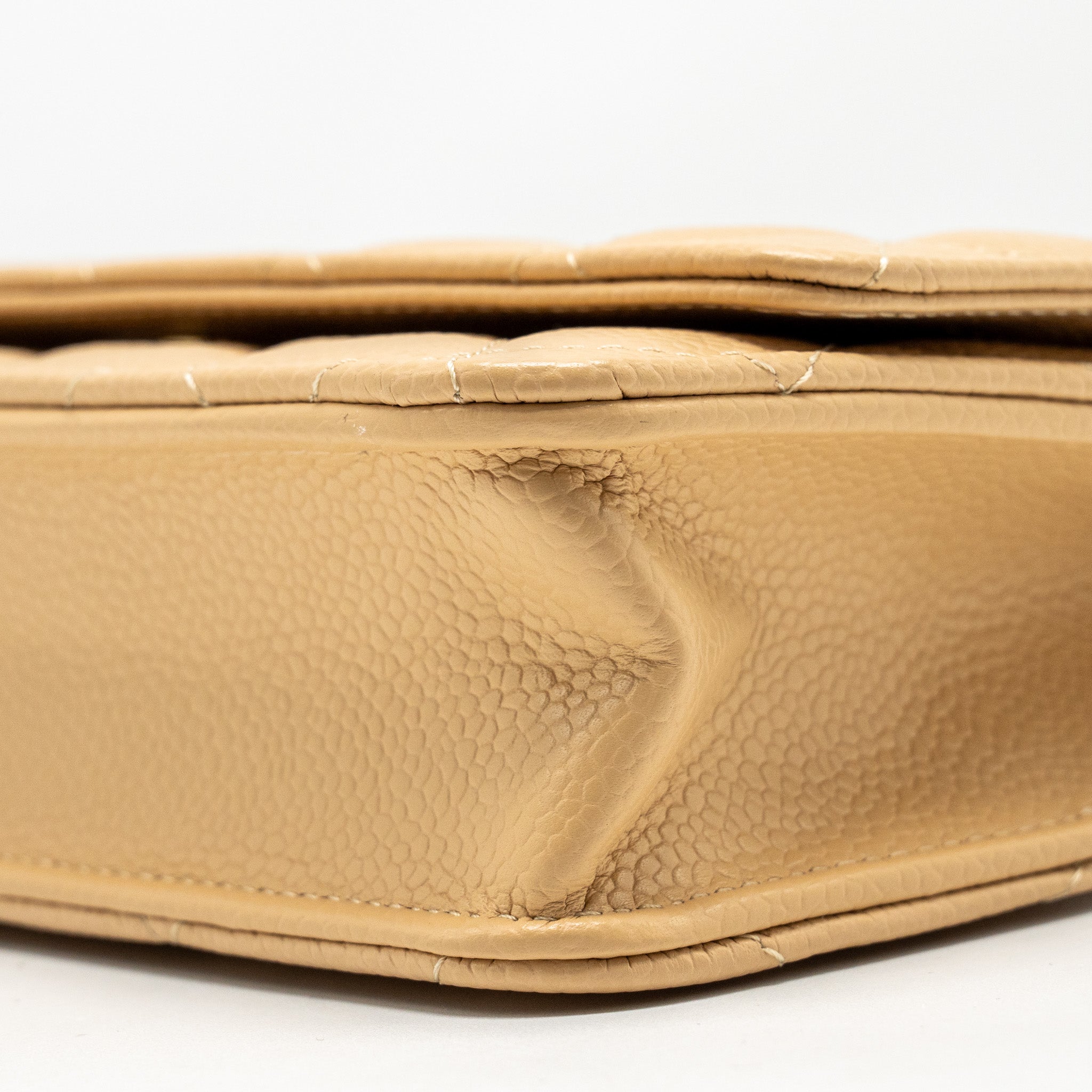 Chanel Classic Wallet on Chain Caviar Beige  (Microchip)