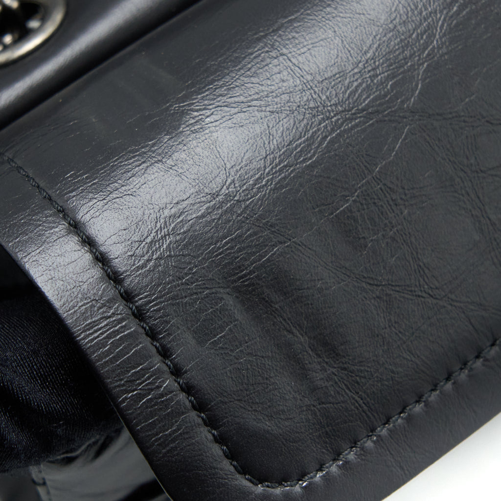 Chanel Small 2.55 225 Reissue Flap Bag Aged Calfskin Black Ruthenium