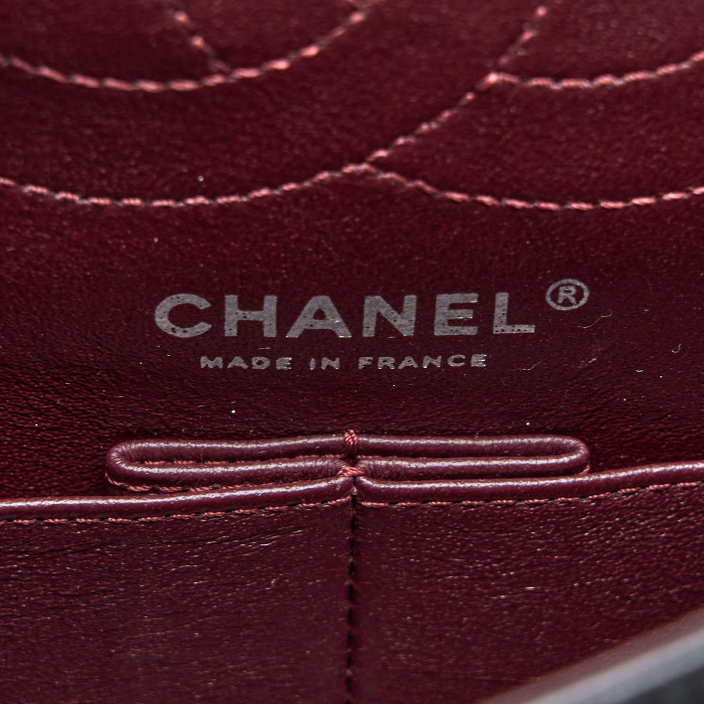 Chanel Small 2.55 225 Reissue Flap Bag Aged Calfskin Black Ruthenium