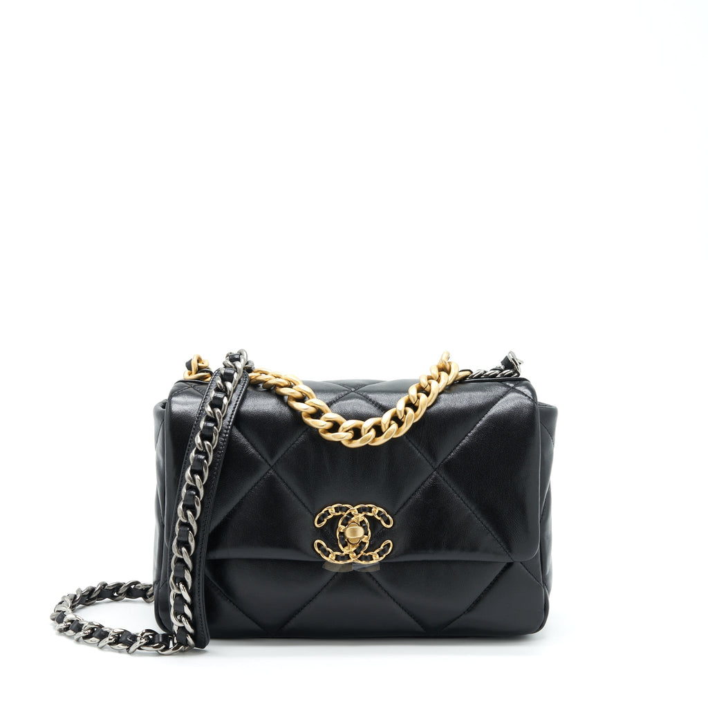 Chanel Small 19 Bag Lambskin Black