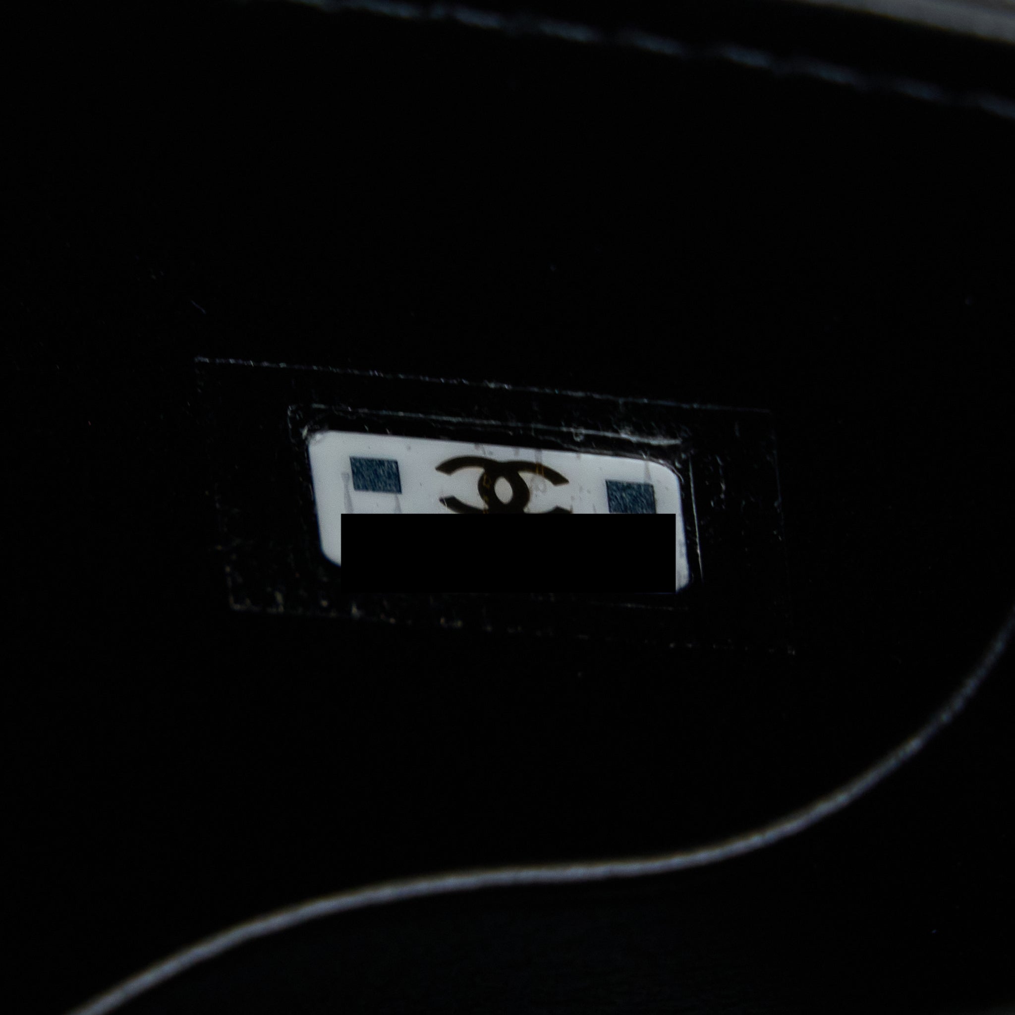 Chanel 22B Flap Bag Enamel/CC Logo Top Handle Lambskin Black Brushed