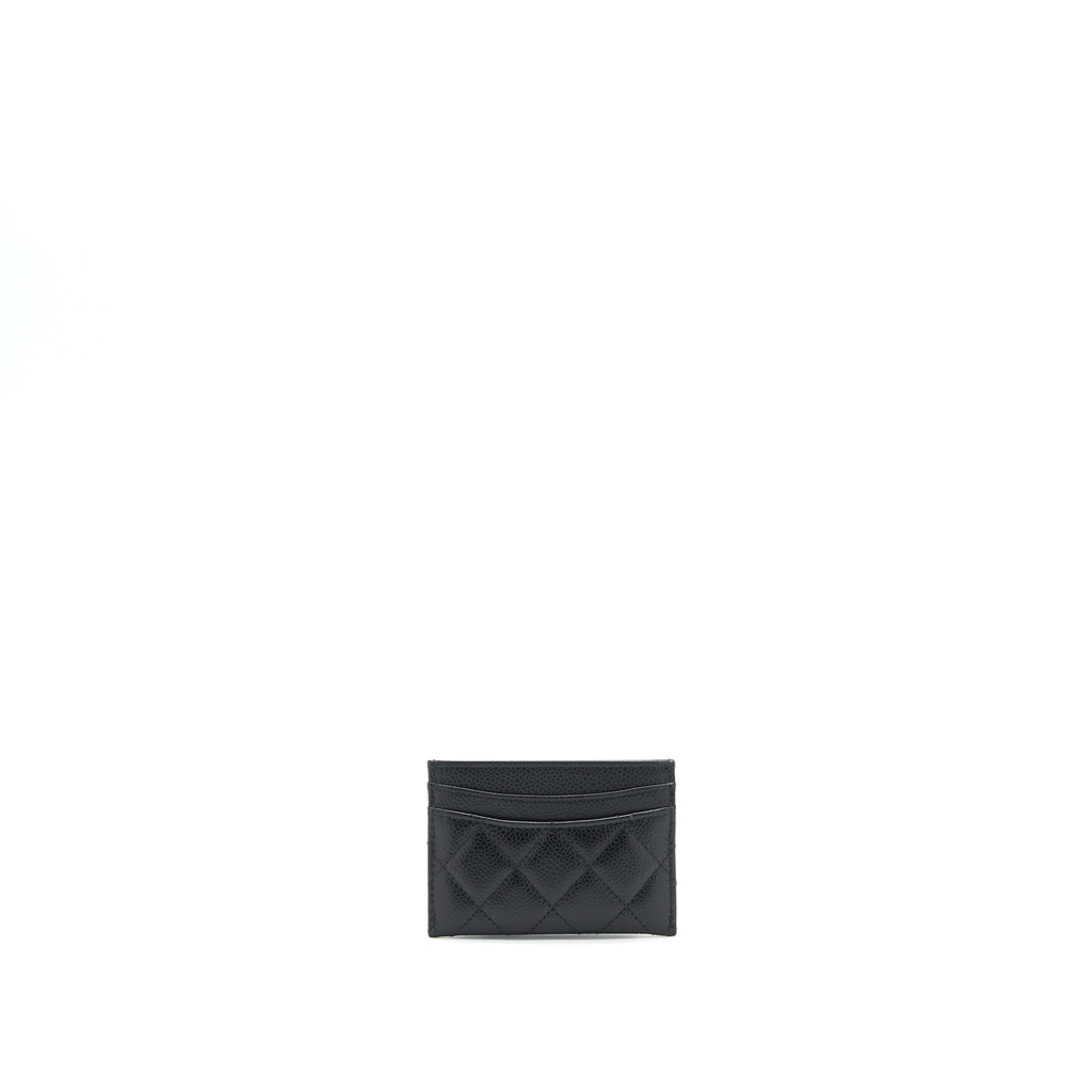 Chanel Classic Card Holder Caviar Black