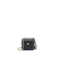Chanel Pearl Crush Mini Vanity with Chain Lambskin Black  (Microchip)