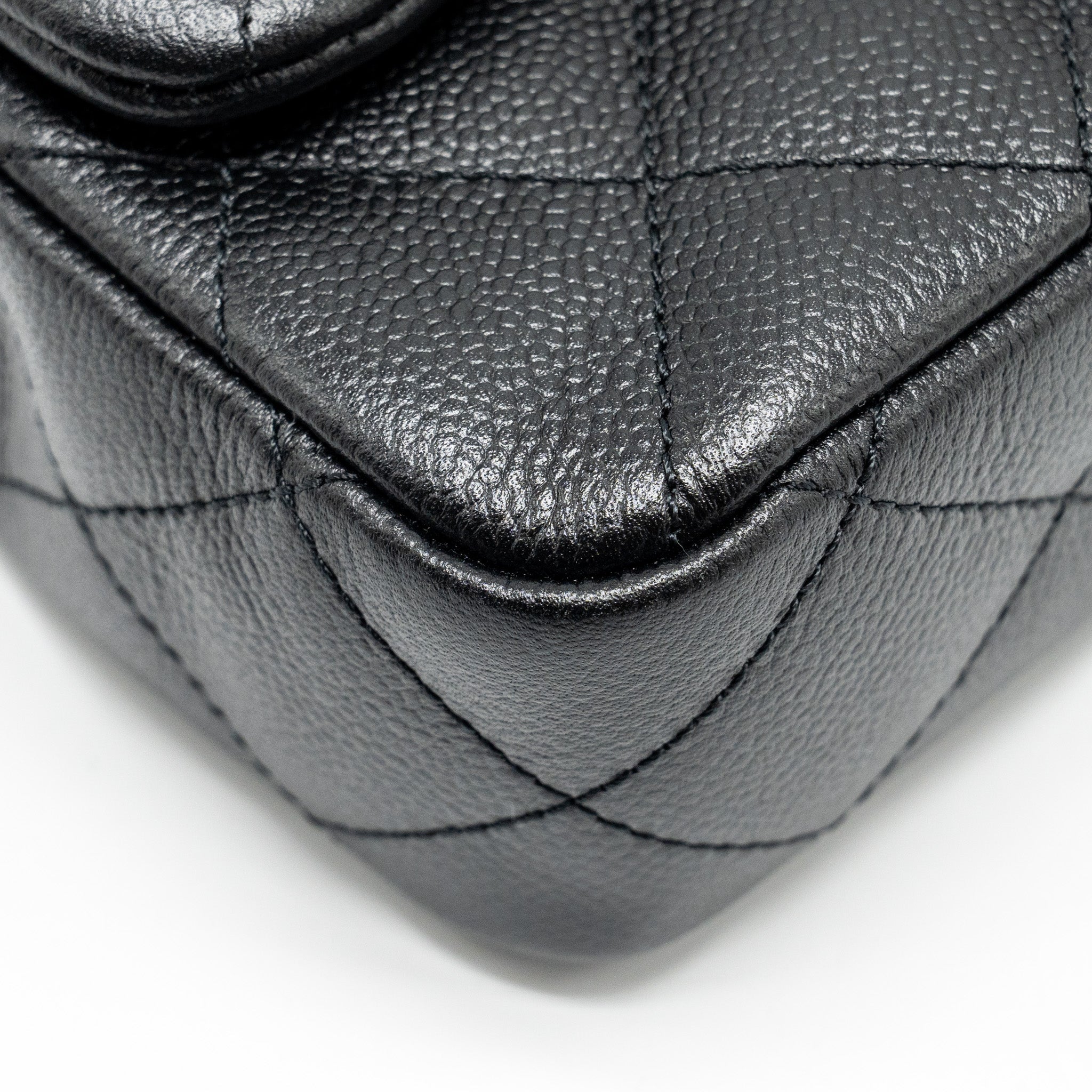 Chanel Coco Love Mini Flap Bag Adjustable Chain Caviar black  (microchip)