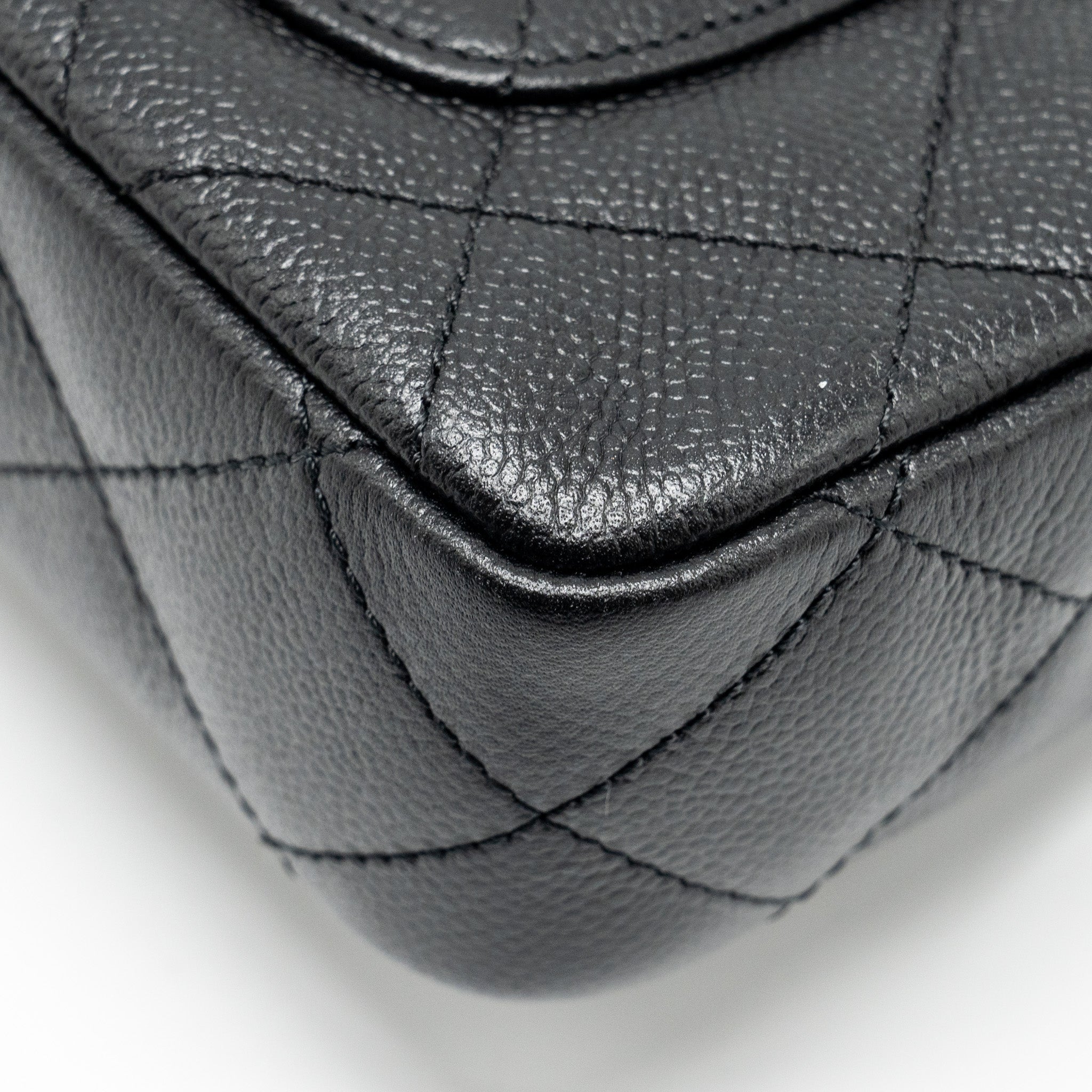Chanel Coco Love Mini Flap Bag Adjustable Chain Caviar black  (microchip)