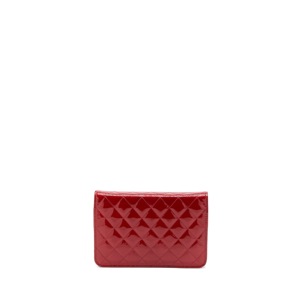 Chanel Wallet on Chain Patent Red