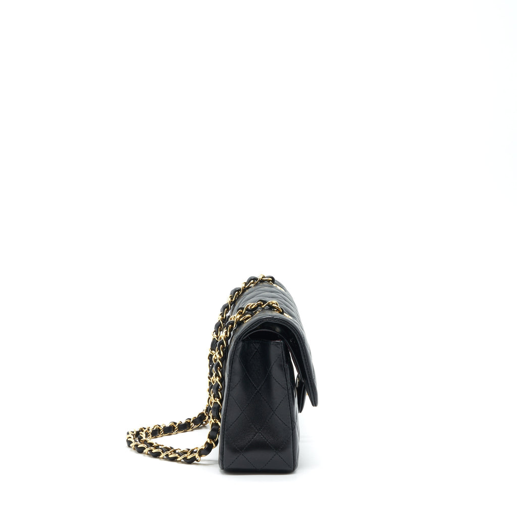 Chanel Small Classic Double Flap Bag Lambskin Black