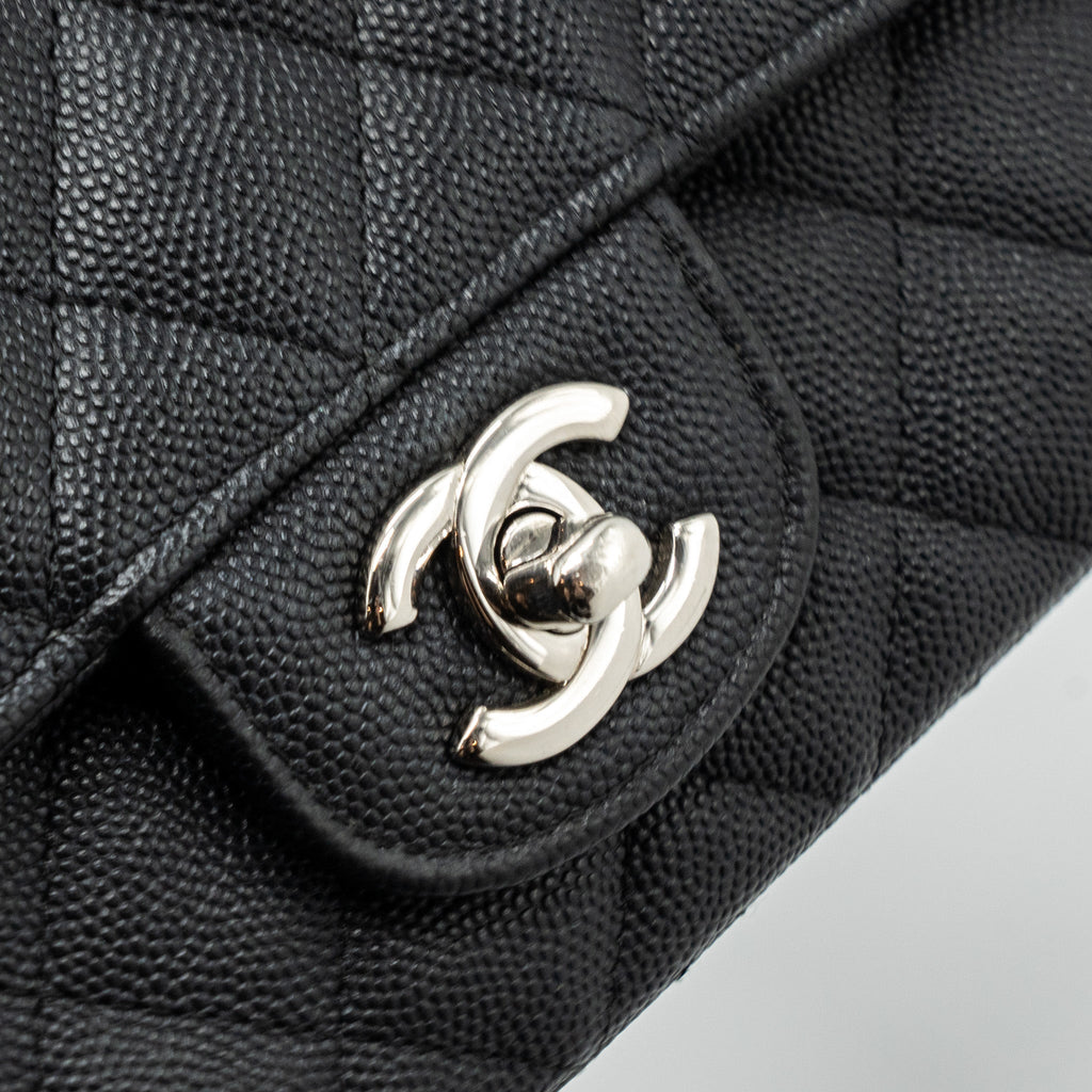 Chanel Classic Mini Rectangular Flap Bag Caviar Black