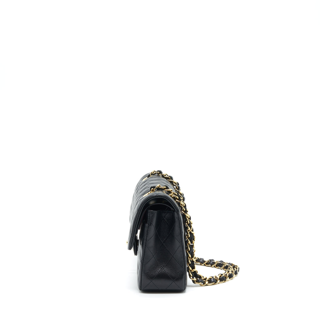 Chanel Small Classic Double Flap Bag Lambskin Black